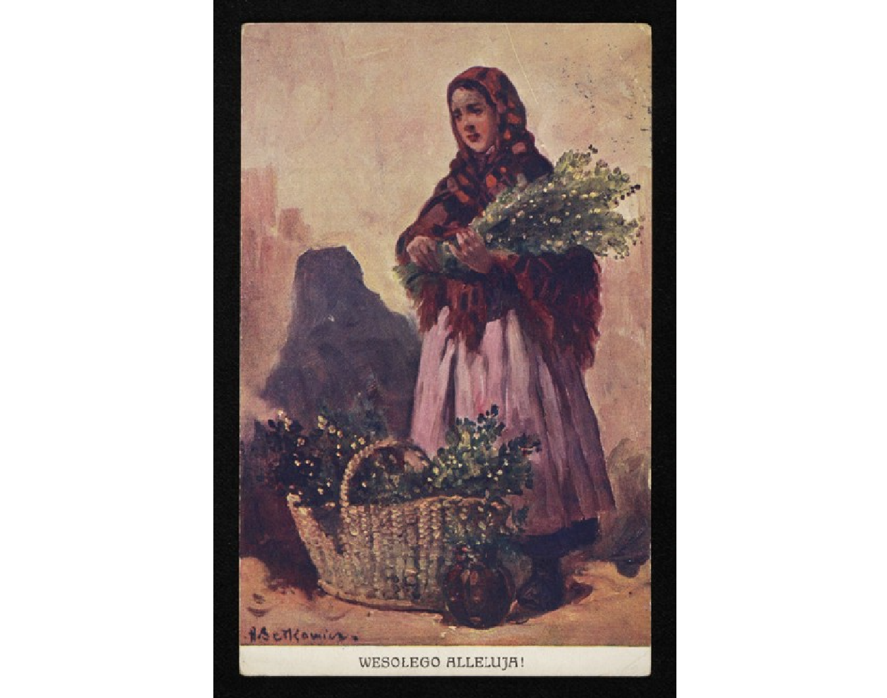 Świąteczna kartka pocztowa